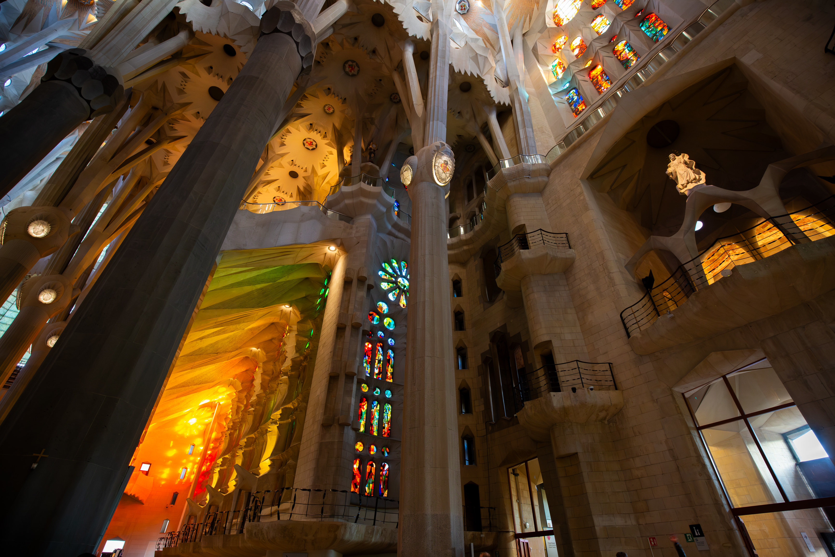 Sunset in the Sagrada Famìlia